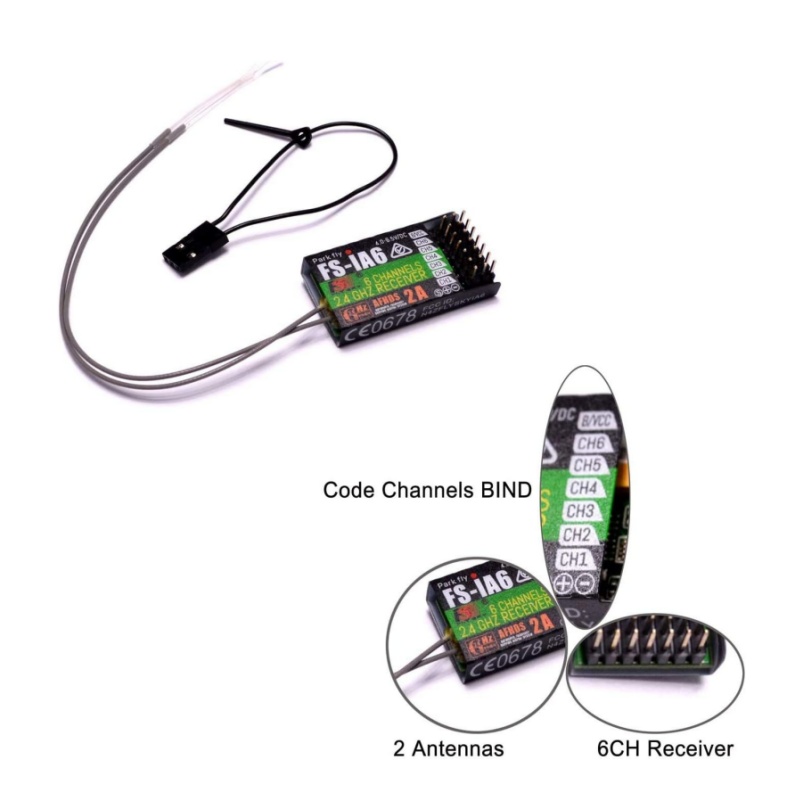 Flysky FS-IA6 Receiver 6CH Dua - Fpv Drone Antenna のレビューと価格