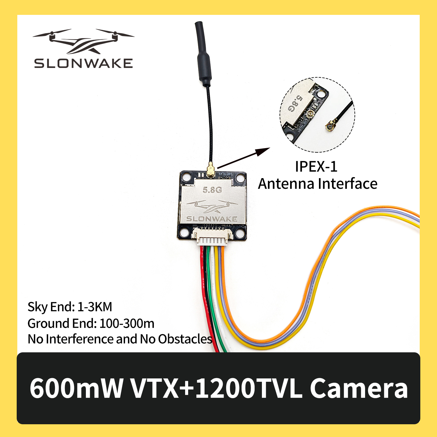 SLONWAKE 5.8G 600mW 7-24V FPV  - Fpv Drone Vtx のレビューと価格