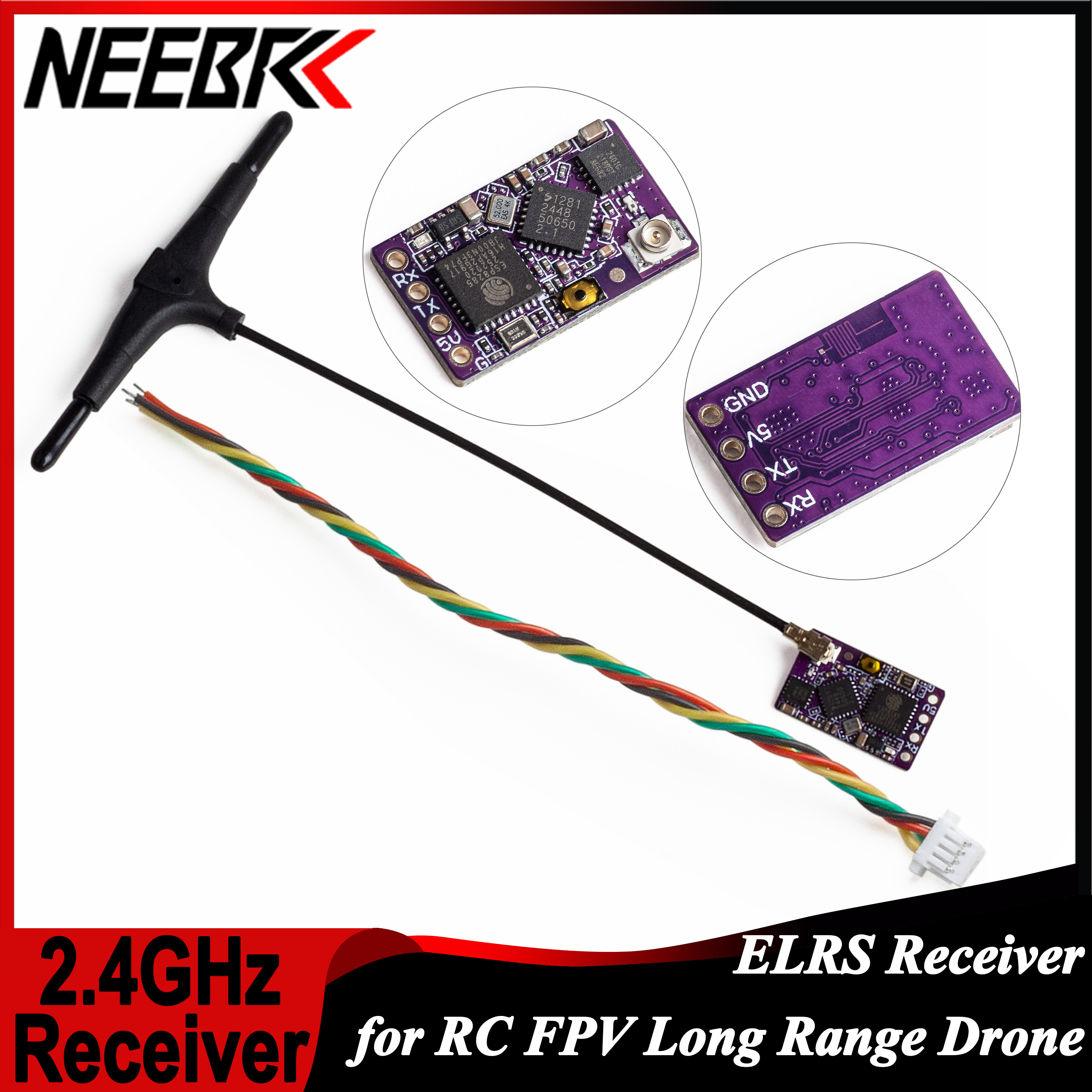 1/2/5/10PCS ELRS 2.4GHz RX Lon - Fpv Drone Quadcopter のレビューと価格