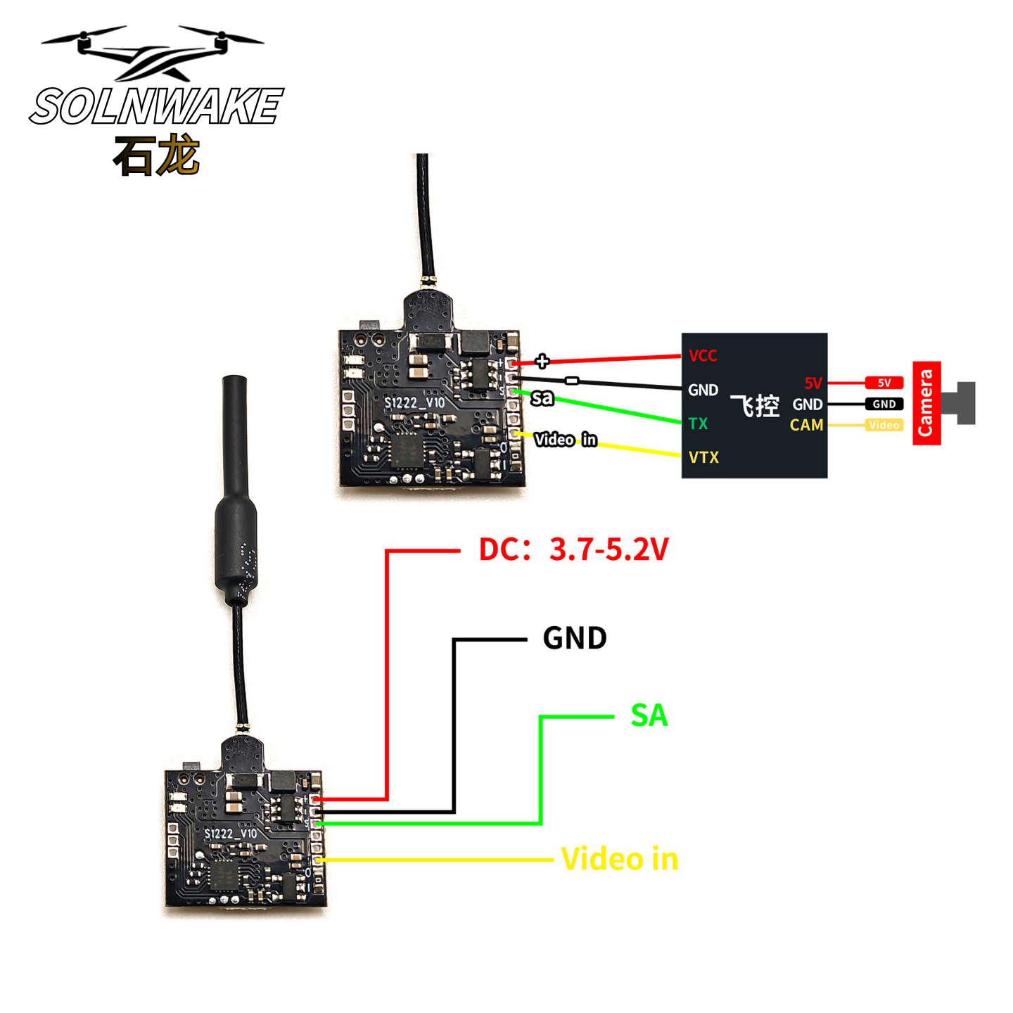 SLONWAKE Nano 5.8G 48CH 200mW  - Fpv Drone Vtx のレビューと価格