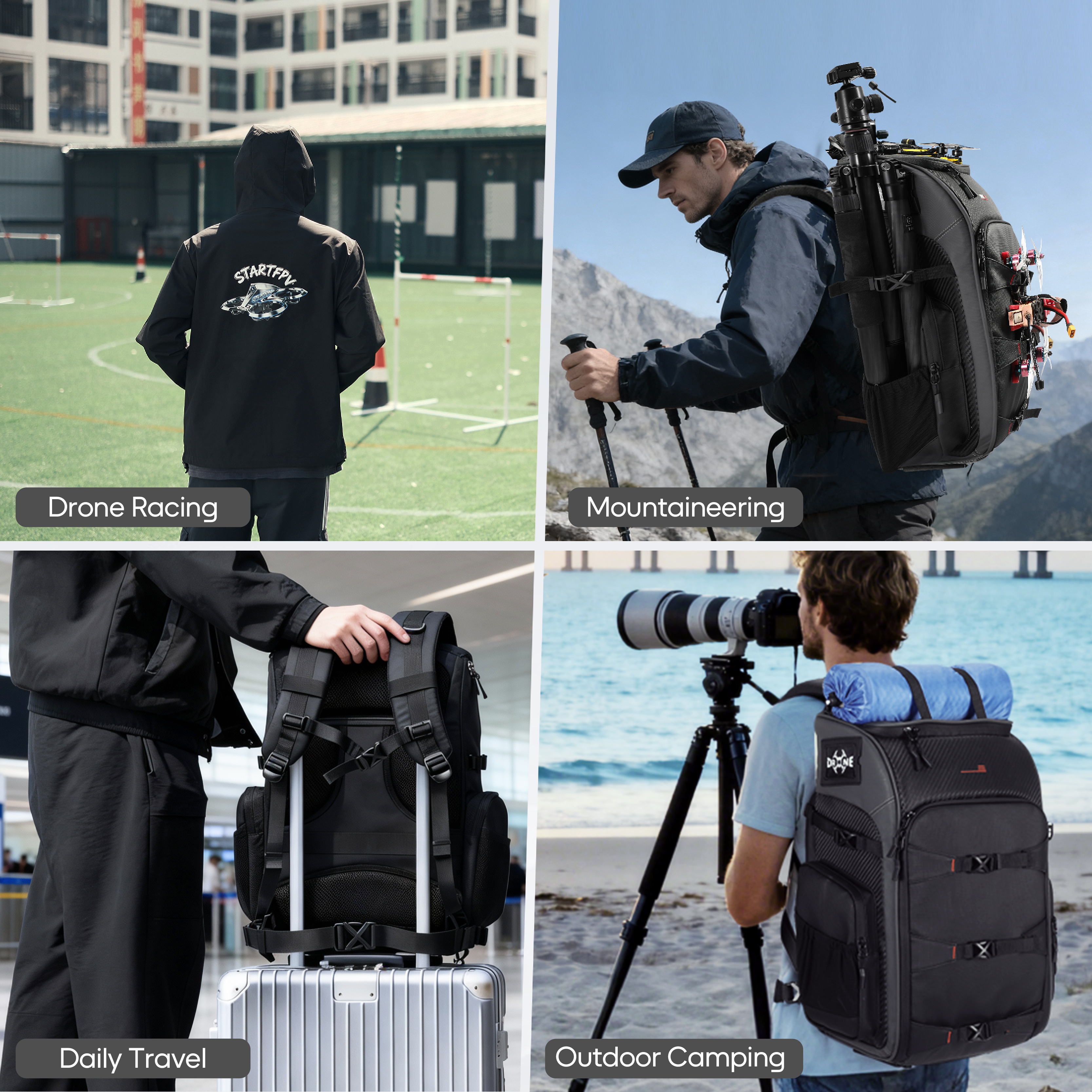 FPV Drone Backpack 40L Profess - Fpv Drone Bag のレビューと価格