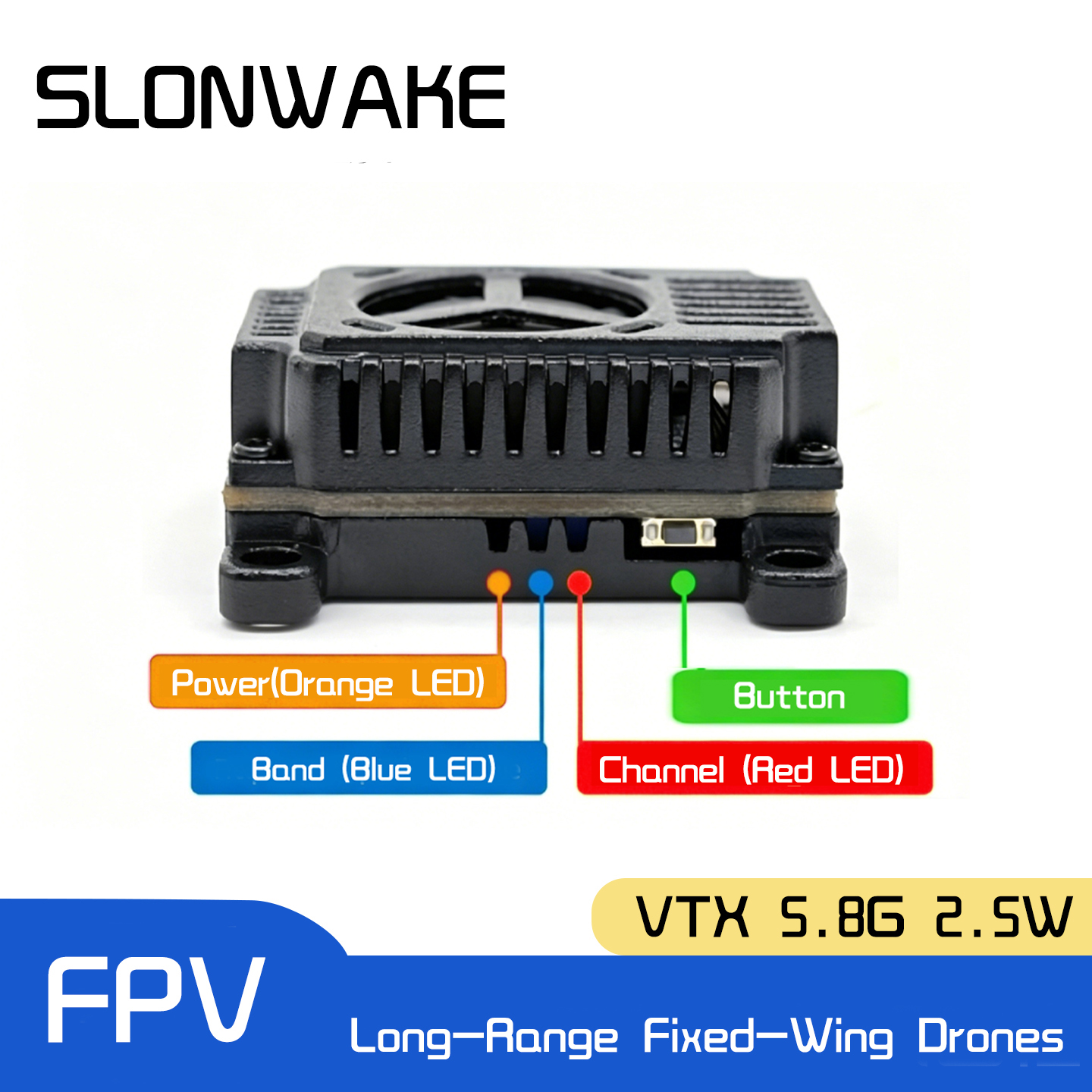 SLONWAKE 5.8G 48CH FPV Transmi - Fpv Drone Vtx のレビューと価格