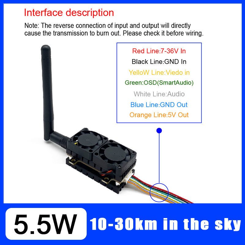 Long Range 5.8GHz 5.5W Video T - Fpv Drone Flight Controller のレビューと価格