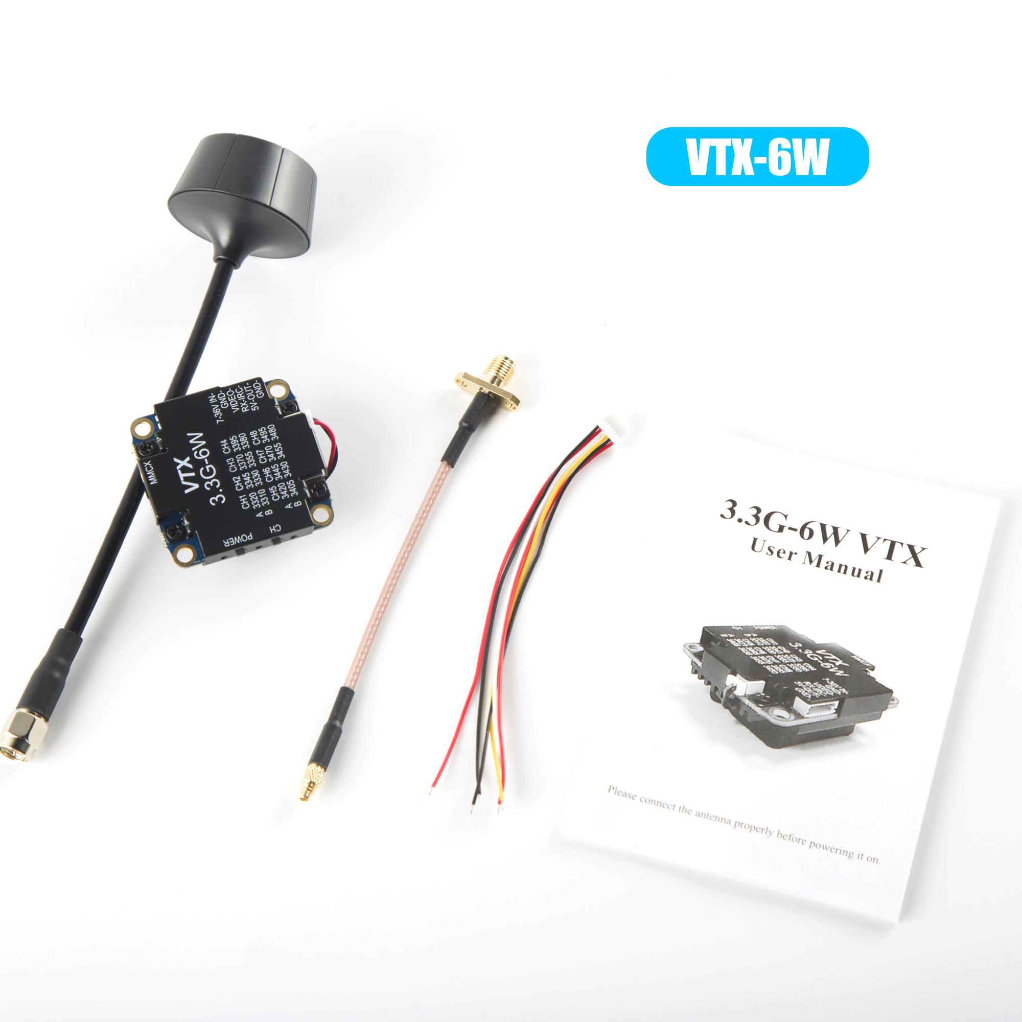 FPV Video Transmitter 3.3G 6W  - Fpv Drone Vtx のレビューと価格